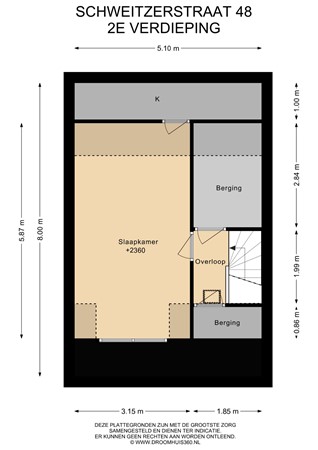 Floorplan - Schweitzerstraat 48, 1433 AG Kudelstaart